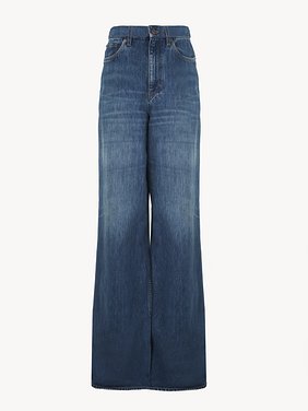 Wide-leg jeans in denim Organic cotton denim
Night Blue