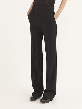 High-waisted trousers in wool gabardine Lower-impact wool gabardine
Black Product detail