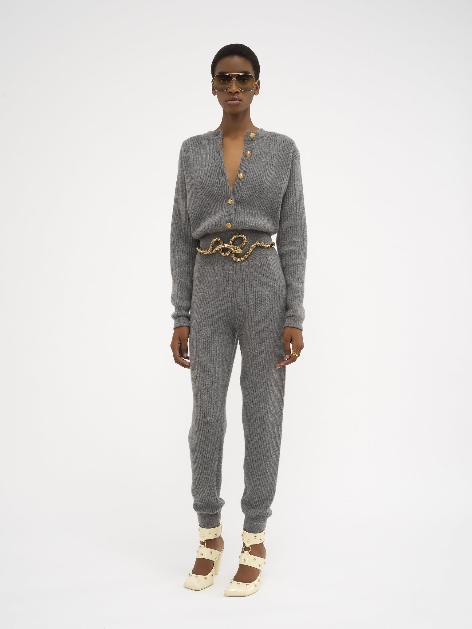 Jumpsuit in wool & cashmere Wool & cashmere knit
Divine Grey Product detail