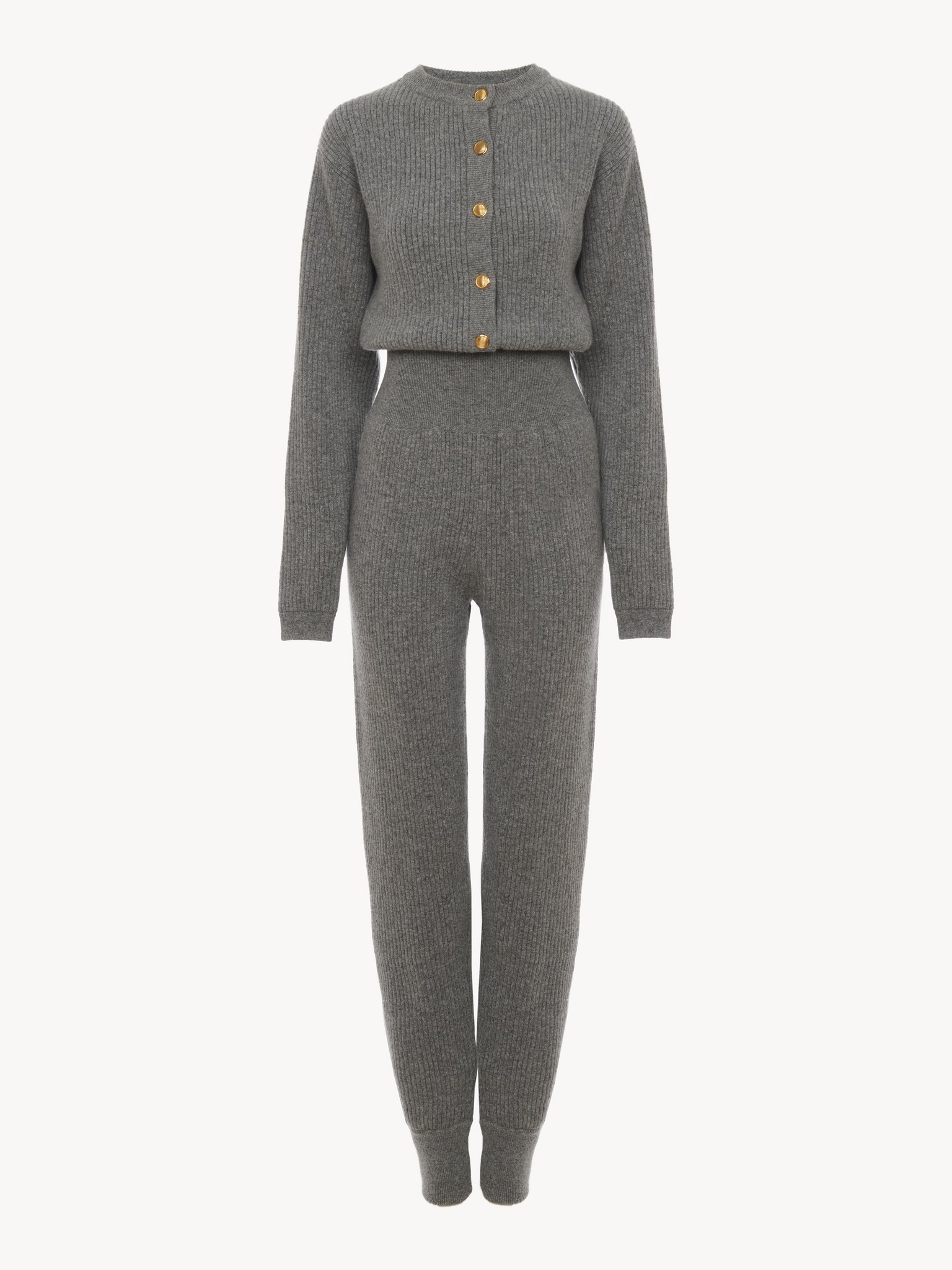 Jumpsuit in wool & cashmere Wool & cashmere knit
Divine Grey