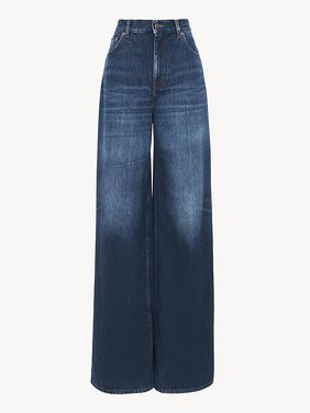 Wide-leg jeans in denim Organic cotton indigo denim
Night Blue