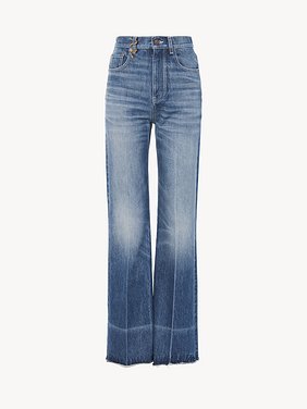 High-rise bootcut jeans in denim Snake capsule denim
Ocean Blue