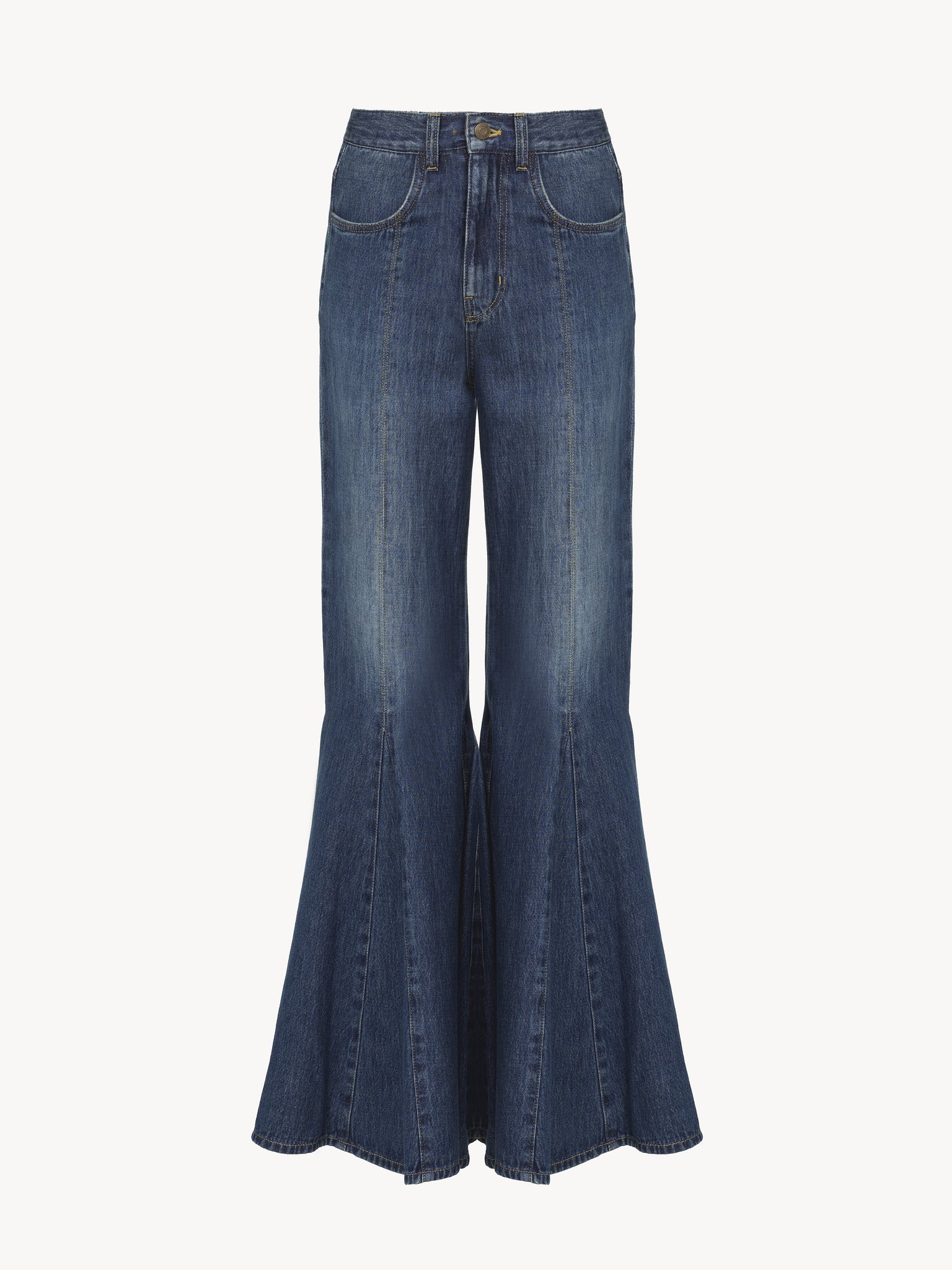 Fluid flare jeans in denim Lightweight indigo denim
Night Blue