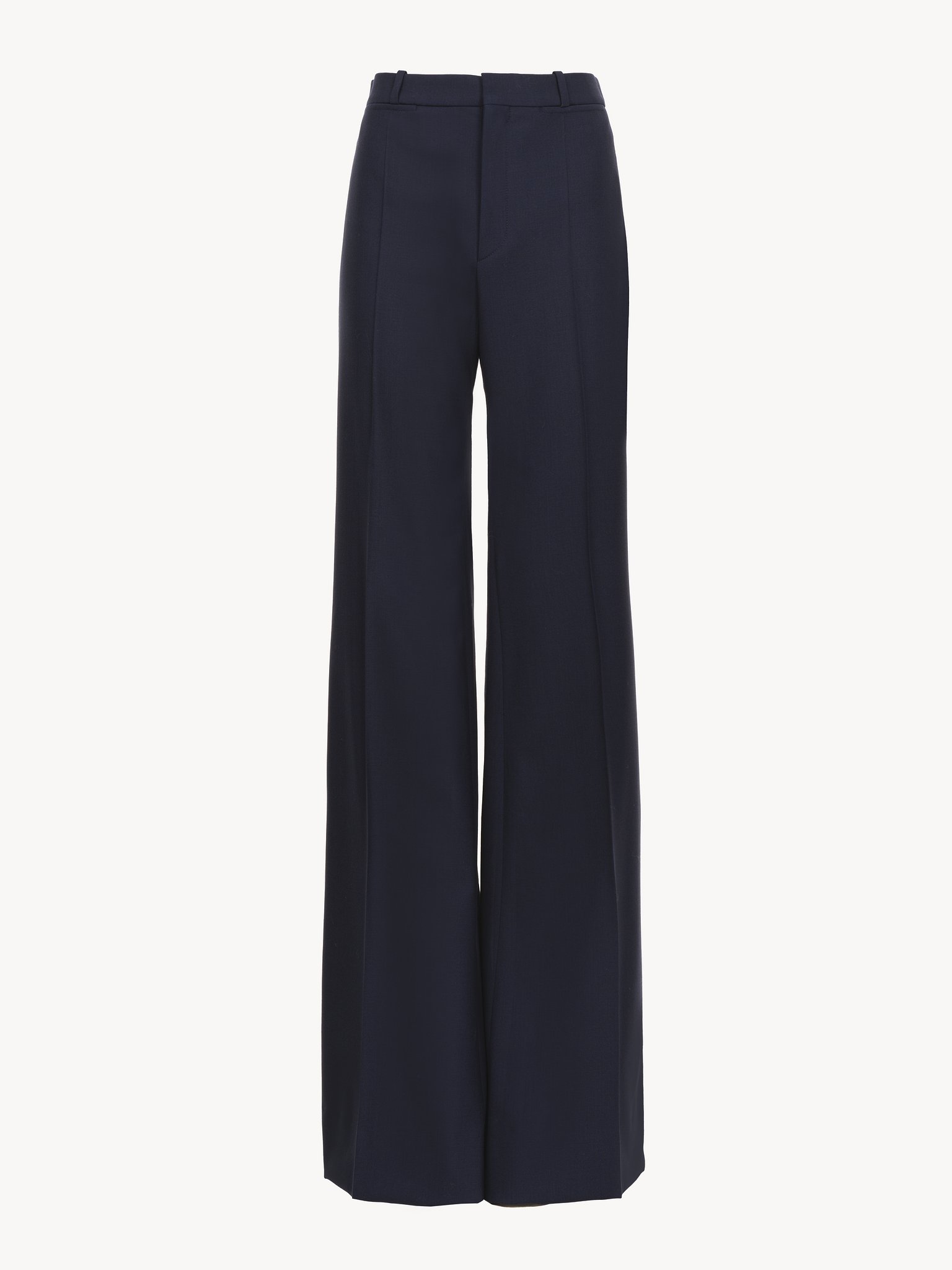 Flared tailored pants in stretch wool Lower-impact iconic stretch wool
Eclipse Blue