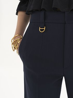 Boyish tailored trousers in stretch wool Lower-impact iconic stretch wool
Eclipse Blue Front view of the product being worn