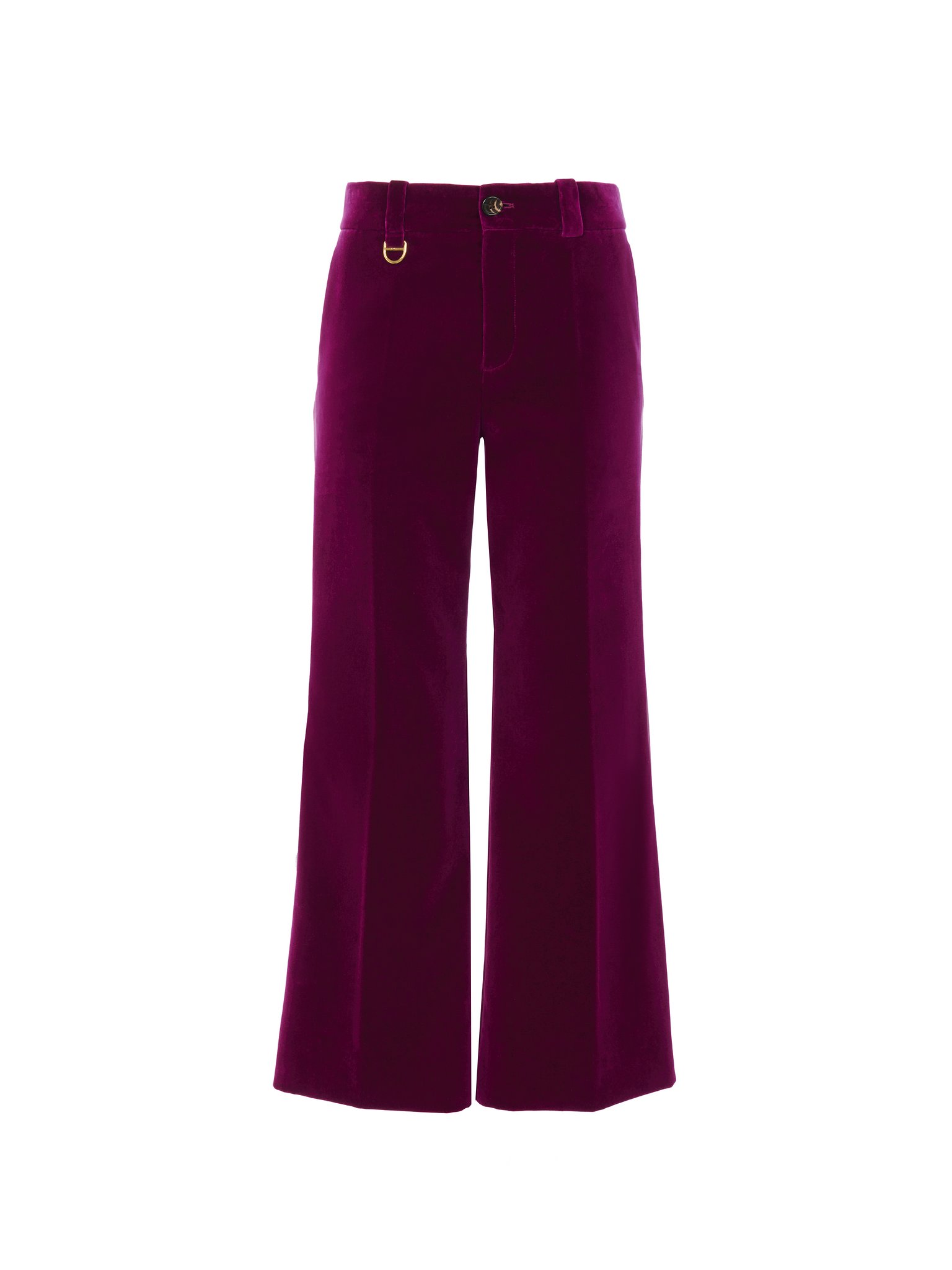 Cropped bootcut pants in velvet Soft cotton velvet
Pansy Purple Preview of the product in the shopping bag