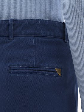 Flared tailored trousers in cotton canvas Garment-dyed organic cotton canvas
Deep Blue Front view of the product being worn